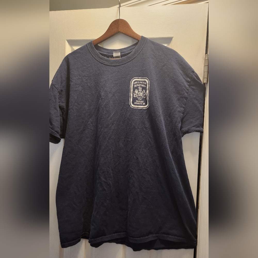 Firefighter Fairfax County Work T-Shirt Short Sleeve